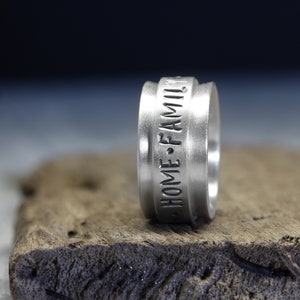 Personalized rotating ring family ties No. 3 made of 925 silver, silver ring image 7