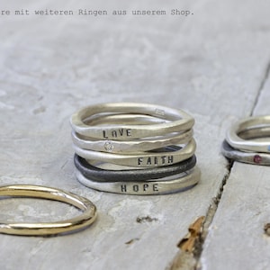 925 Silberring mit Gravur, personalisierter Ring mit Schrift, Stapelring No. 10, beste Freundin, Verlobung Bild 9