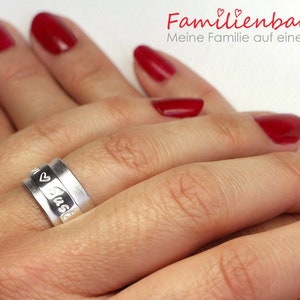 Spinning Ring with your own words, family ring image 10