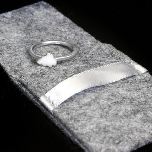 Stapelring mit Wolke, No. 180, Ring aus 925 Silber, organische Form, Silberring Bild 3