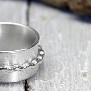 Rotating ring wave made of 925 silver, ring, game ring image 4