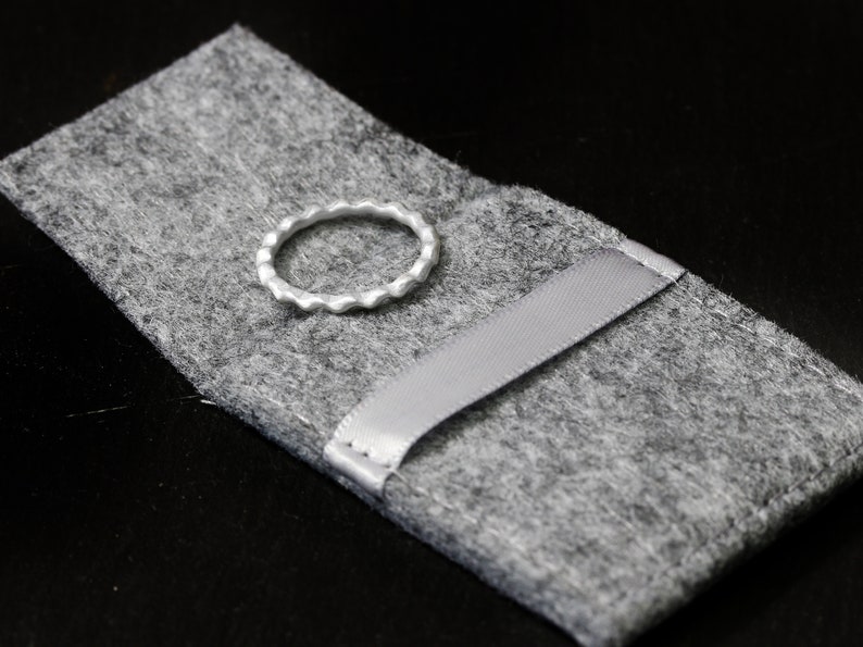 Stapelring aus Silber,No. 168, Wellenform, matt, Sammelring, 925 Sterling Silber Bild 7