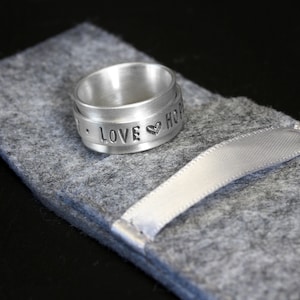 Personalized rotating ring family ties No. 3 made of 925 silver, silver ring image 8