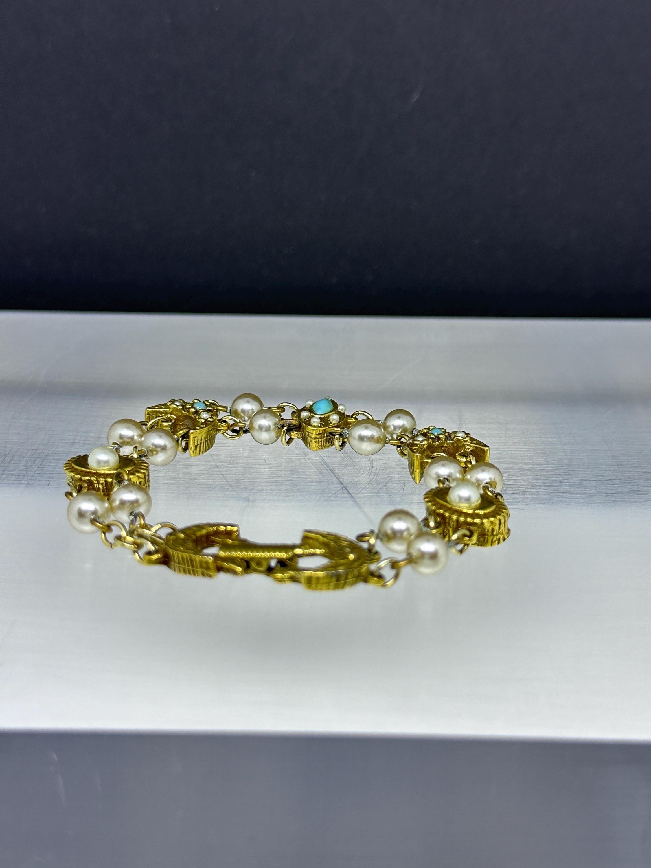 @ goldette アクセサリー ブレスレット アンティーク ヴィンテージ 金 ヴィンテージ goldette ゴルデット ブレスレット - メルカリ