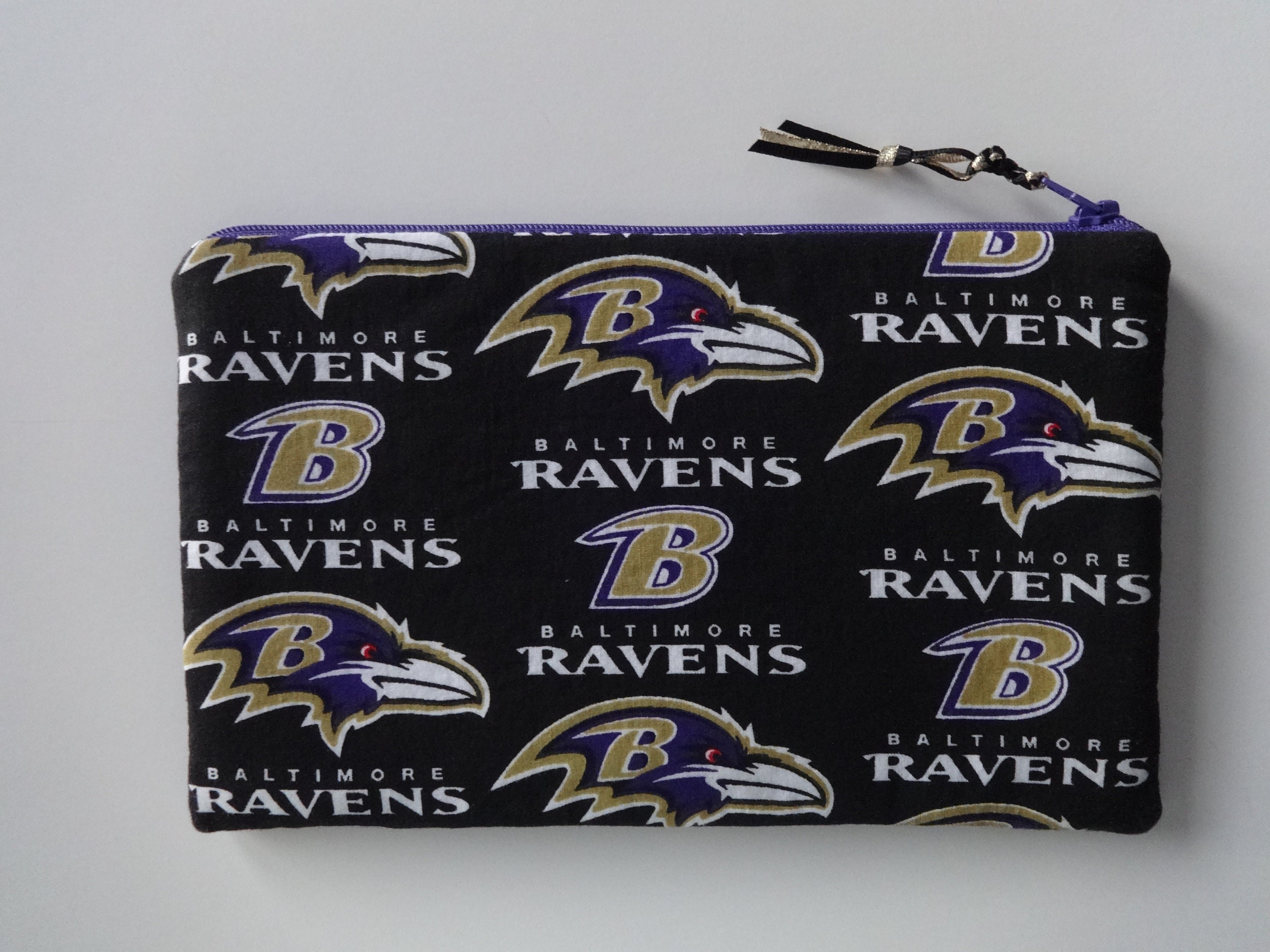 Baltimore Ravens pouch Ravens bag make up bag Ravens purse Etsy