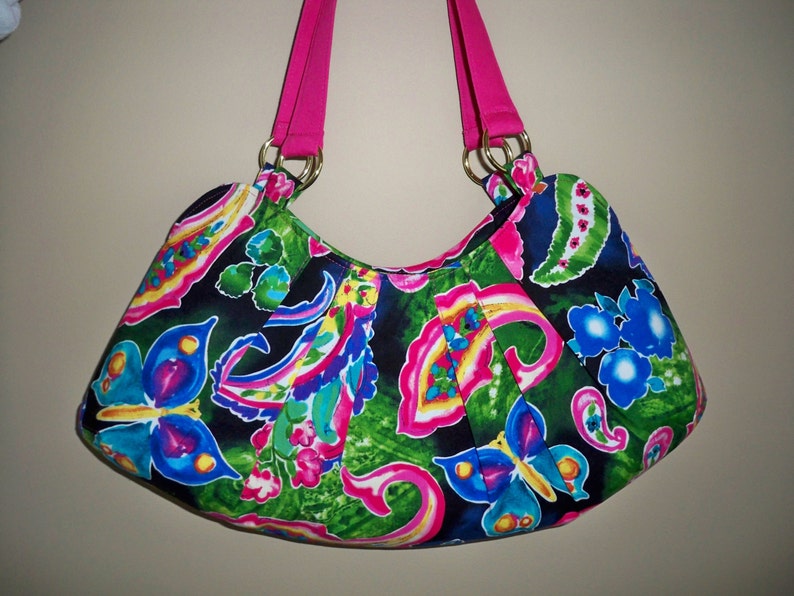 Large Boho Purse With Shoulder Straps and Pockets Handmade Etsy