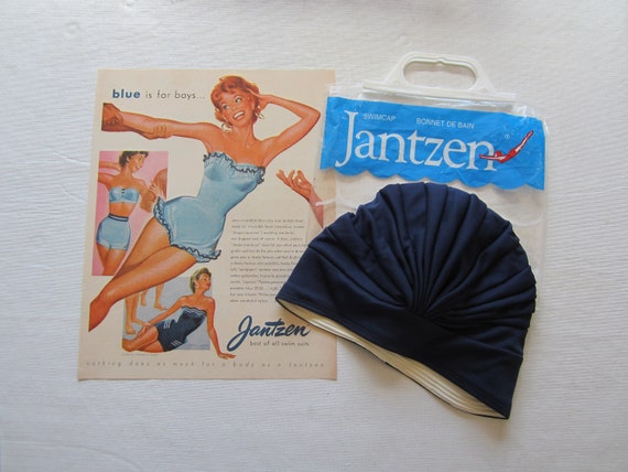Vintage Jantzen Bathing Swim Cap in Original Packa
