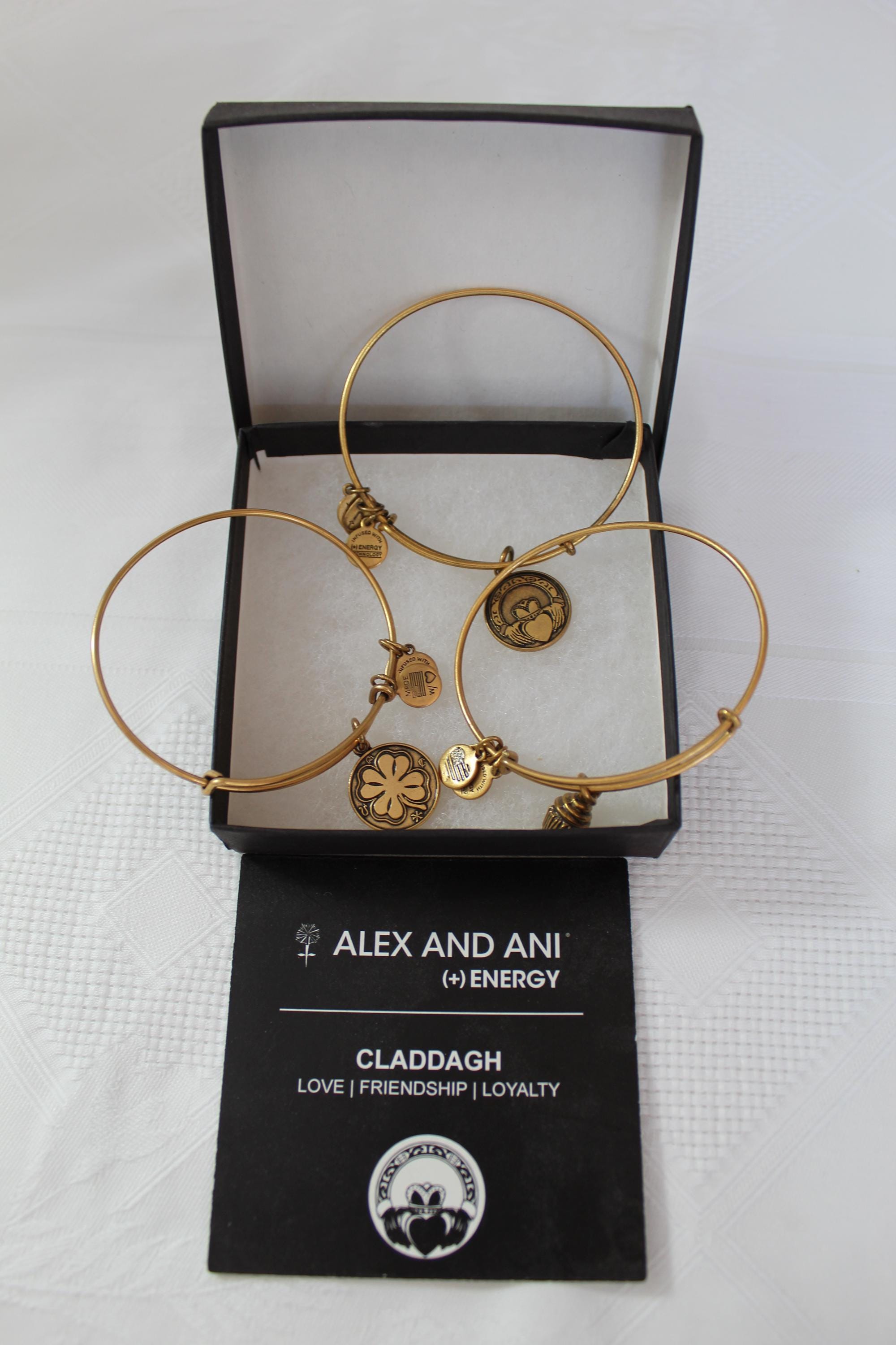 ALEX AND ANI Bracelets With Box Claddagh Plus Others Made in