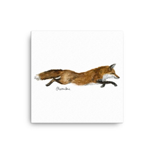 Canvas shops Racing Vixen Fine Art Print