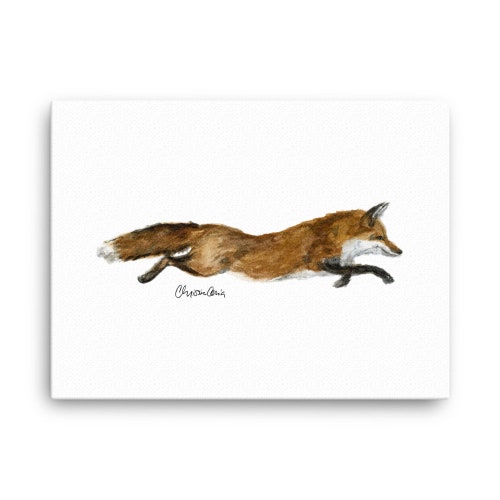 Canvas shops Racing Vixen Fine Art Print
