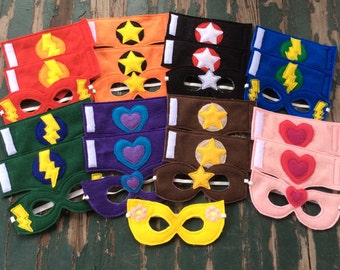 Felt Super Hero Mask and Cuffs Set - Kids Dress Up
