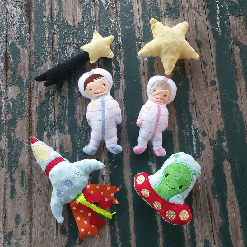 Plush Stuffed Solar System Play Set Available in 3 Sizes Etsy