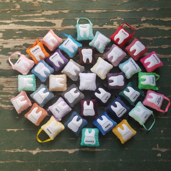 Personalized Plush Tooth Fairy Pillow with Pocket