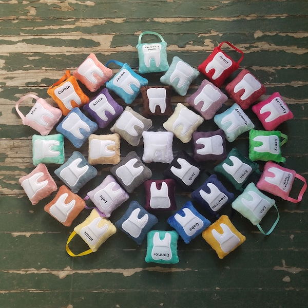 Personalized Plush Tooth Fairy Pillow with Pocket
