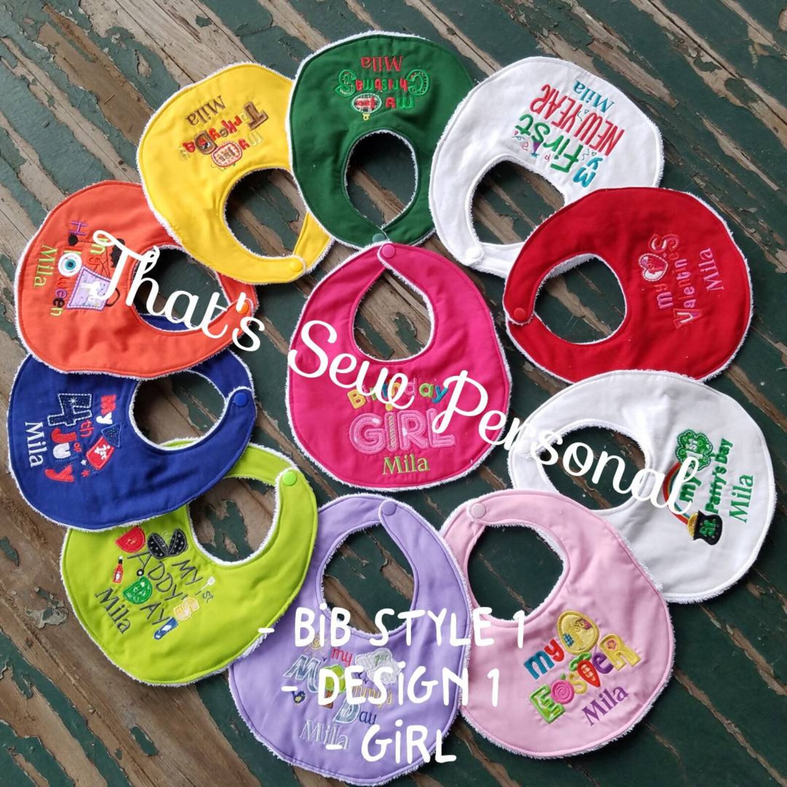 Handmade Baby Bib Set Baby's First Handmade Bib Set Etsy