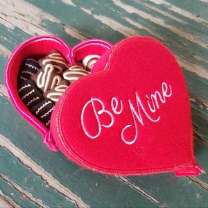 Play Food , Felt Food , Valentine Chocolate Heart Play Set , Heart Box , Valentine Candy, Assorted Chocolates, Sold Individually or as a Set