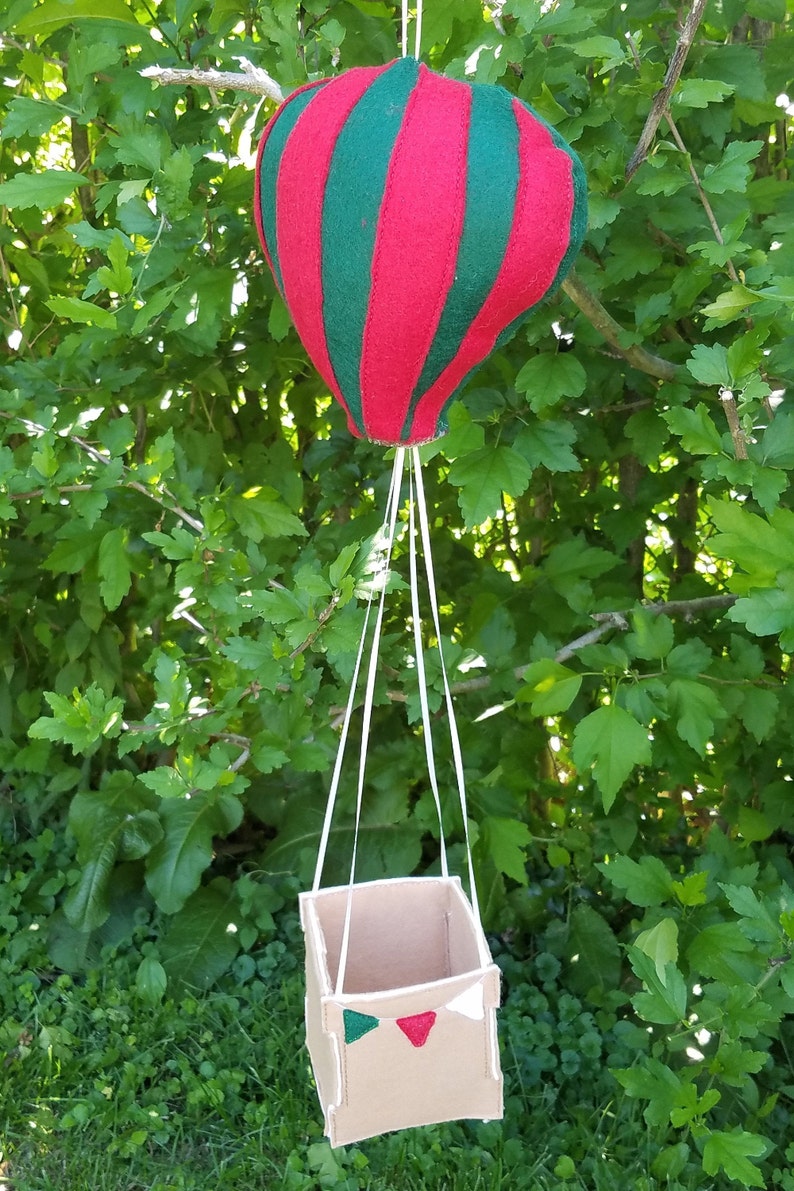 Felt Doll Hot Air Balloon Toy Hot Air Balloon Christmas Etsy