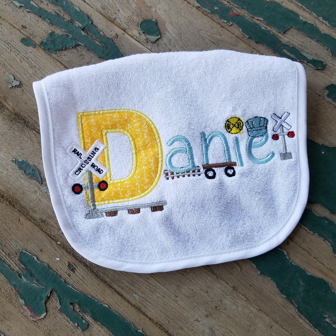 Baby Gift Set Baby Bib Embroidered Baby Gift Set Etsy