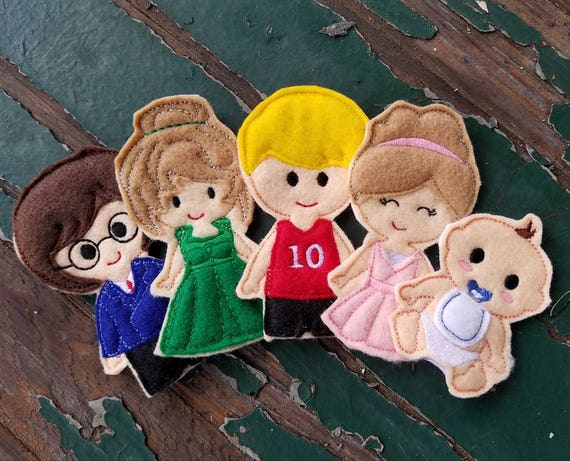 My Family Finger Puppet Play Set Sold Individually or as a Set