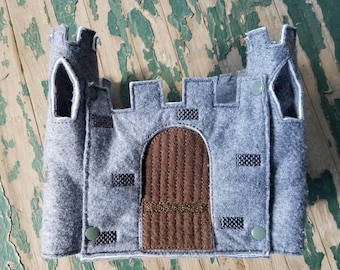 Prince and Princess, Royal Castle , Finger Puppet Felt Play Set