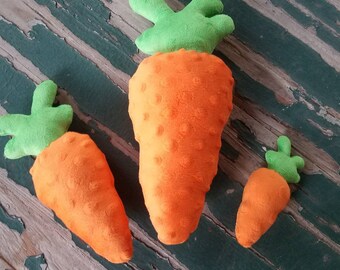 Plush Stuffed Carrot , Available in Three Sizes , Perfect for Easter Baskets