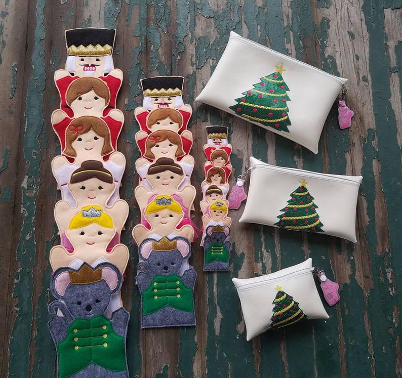 Nutcracker Felt Puppets Nutcracker Ballet Play Set Etsy