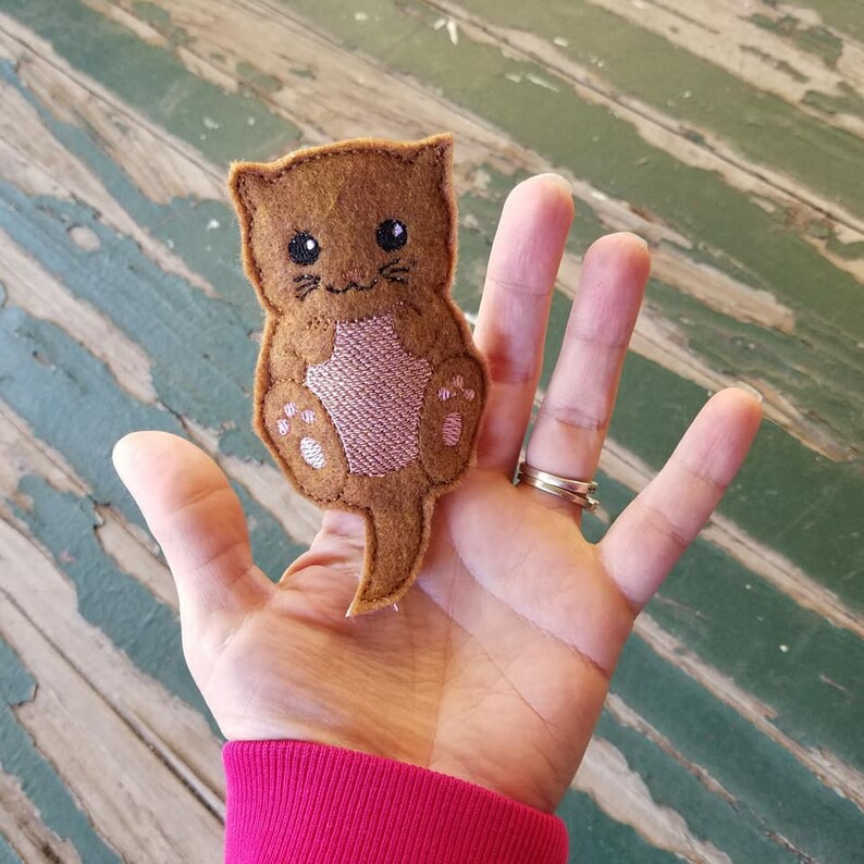 Bendable Otter Finger Puppet Otter Finger Friend Otter Finger Puppet