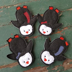 Penguin Finger Puppet , Penguin Finger Friend , Boy and Girl Penguin Puppet Play Set , Bendable Penguin Finger Puppet