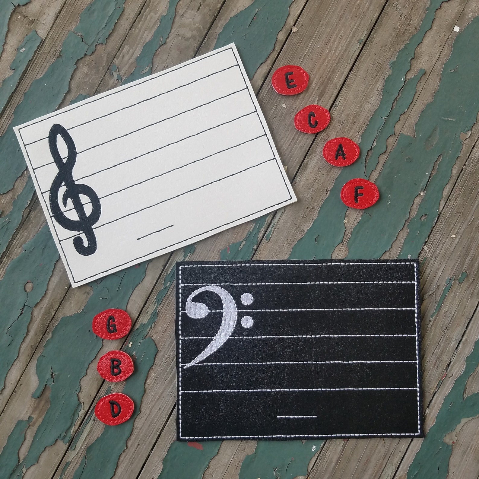 Music Note Matching Game Marine Vinyl or Felt Play Set Etsy