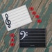 Music Note Matching Game: Marine Vinyl or Felt Learning Set - Etsy