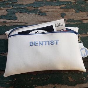 Vinyl Dentist Bag and Kit , Dress Up , Pretend Play , Vinyl Dentist Play Set image 5