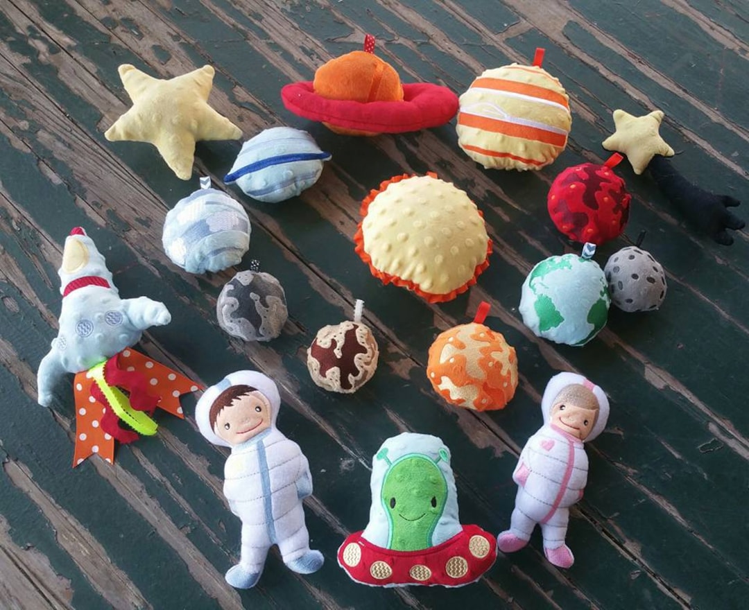 Plush Stuffed Solar System Play Set , Available in 3 Sizes , Sold as