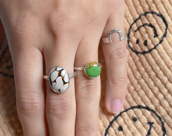 Lime Turquoise Ring