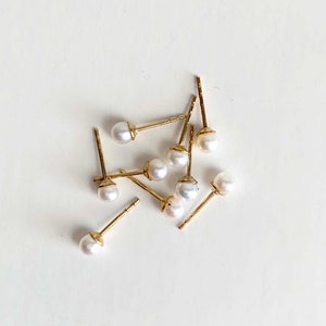 Mini Pearl Earrings image 2