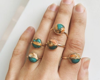 Oyster Turquoise Ring