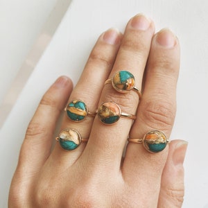 Oyster Turquoise Ring