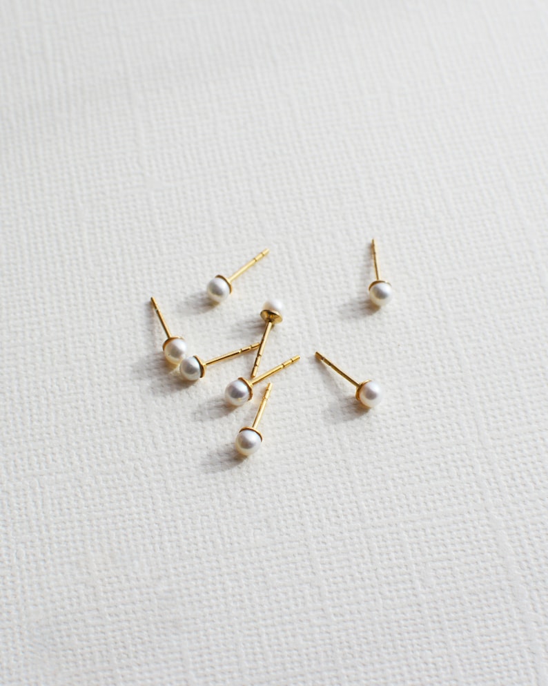 Mini Pearl Earrings image 1
