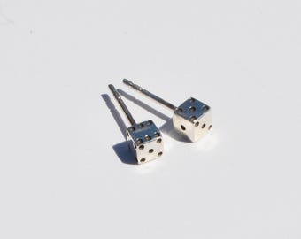 Tiny Die Earrings