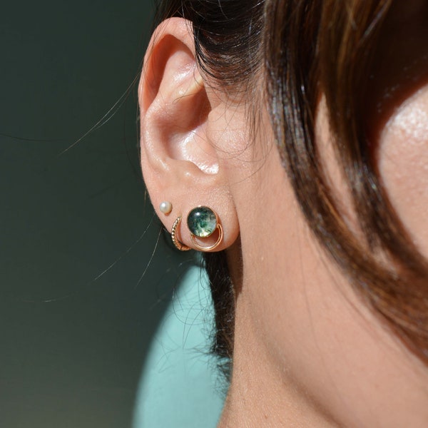 Moss Agate Earrings