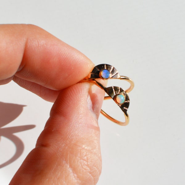 Arc Opal Ring