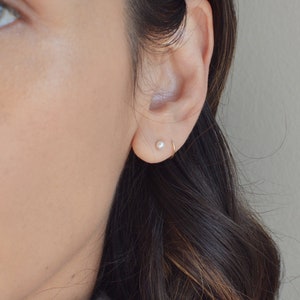 Mini Pearl Earrings image 3