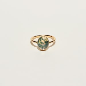 Moss Agate Ring