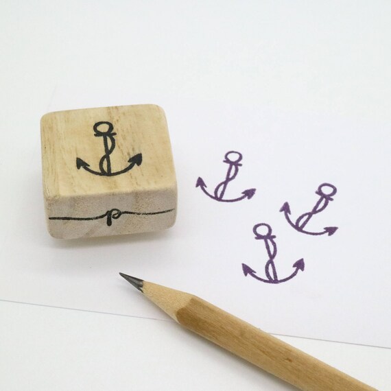 Items similar to Anchor rubber stamp on Etsy