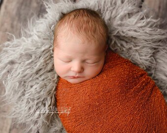 burnt orange swaddle