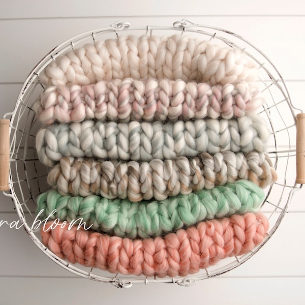 Newborn Layer, Wool Braid Layer, Wool Layer, Basket Stuffer, Layer, Photography Backdrop, Newborn Props, Photography Props, Photo Props