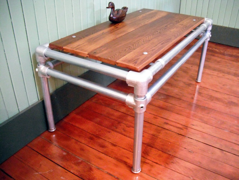 Coffee Table Reclaimed Wood Furniture Galvanized Pipe Etsy