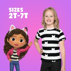 Gabby's Striped Shirt from Gabby's Dollhouse - (Sizes 2T - 7) costume birthday