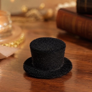 Mini, Top hat, Miniature hat, Gift, Mini top hat, Bottle cap, Wine bottle topper, Doll hat