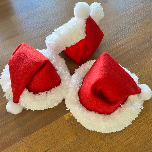 small Santa hats