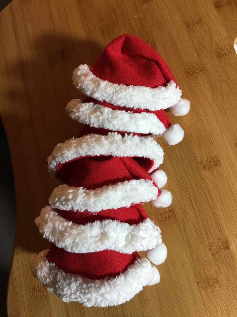 Small Santa Hats Miniature Hat Gift Bottle Cap Wine Etsy Small santa hats miniature hat gift bottle cap wine etsy